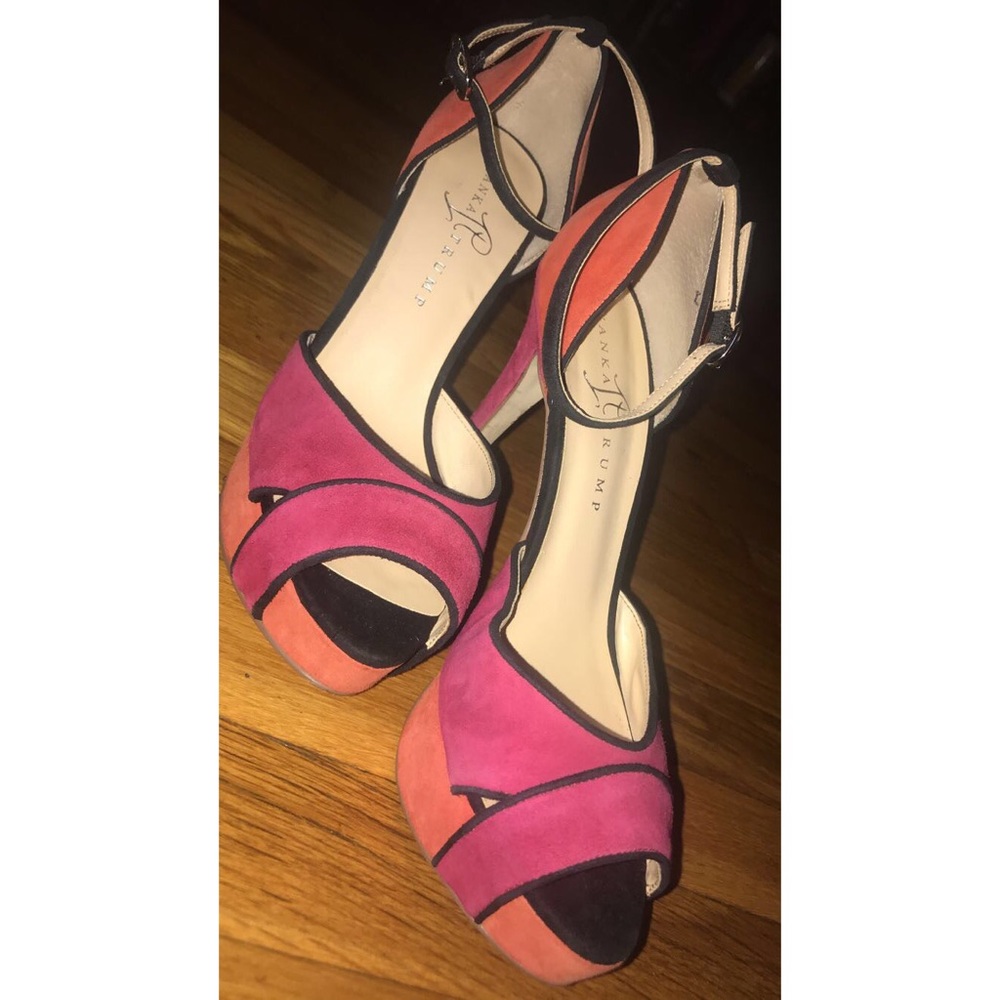 IVANKA TRUMP suede platform heels. Size : 8